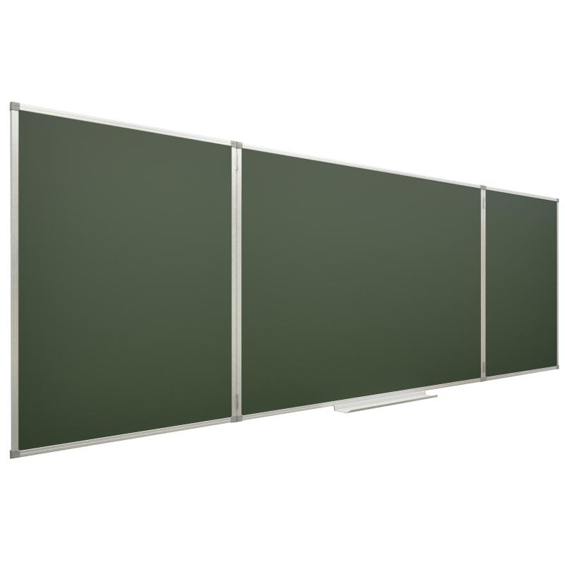 Доска магнитно-меловая Attache 100х300см 3-секц с разлиновкой