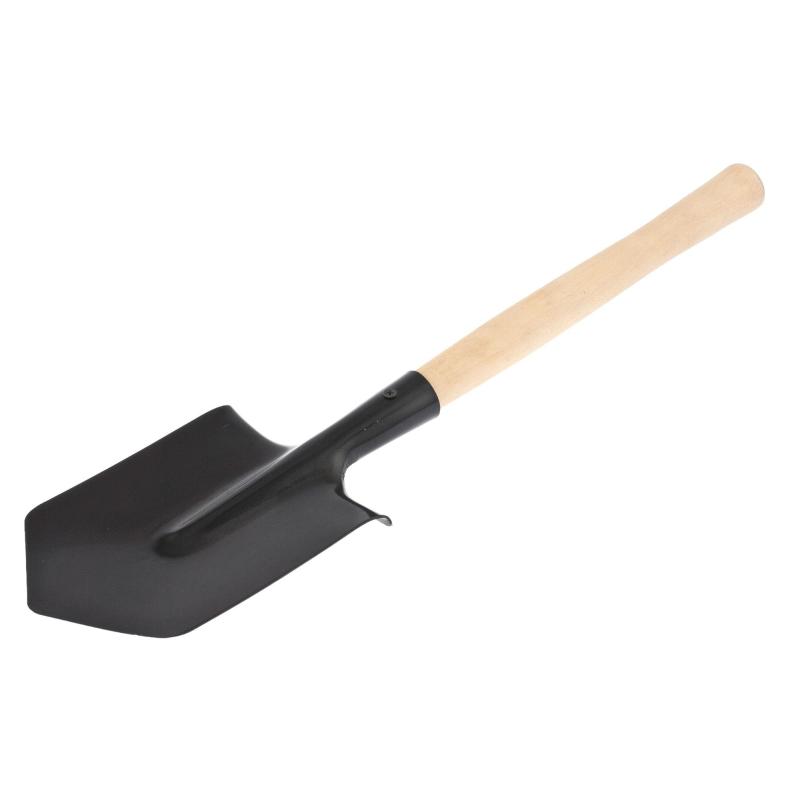 Лопата саперная, 145х190х580 мм, деревянный черенок// Россия