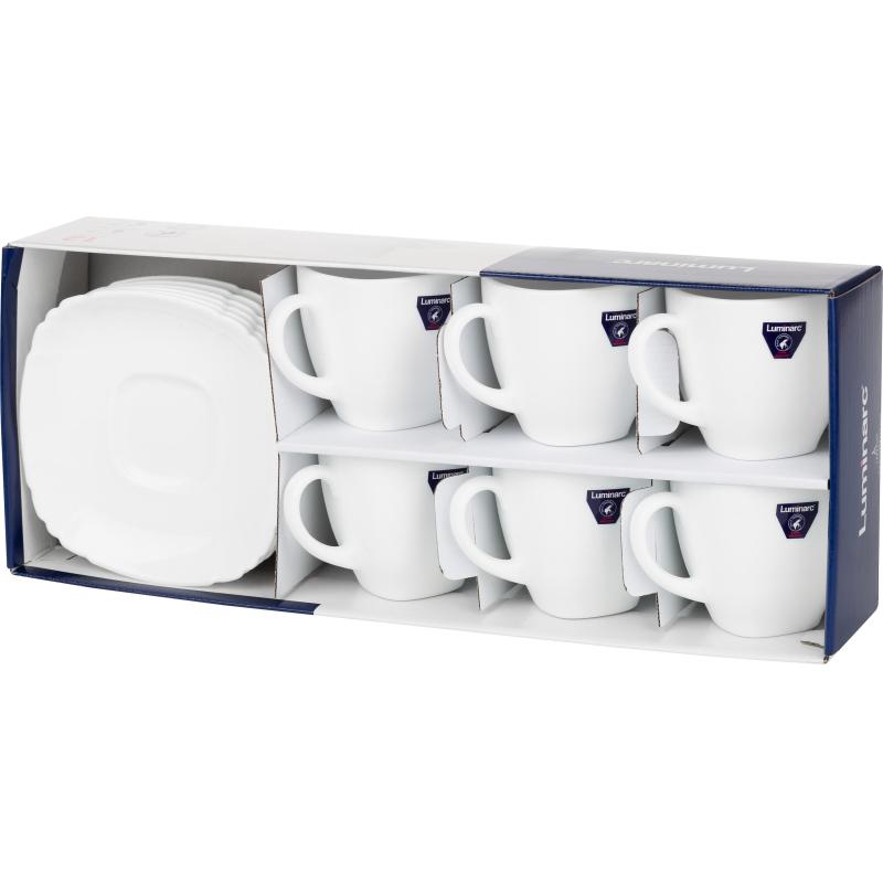 Набор чайный БЭЙСИК белый 12пр 220мл