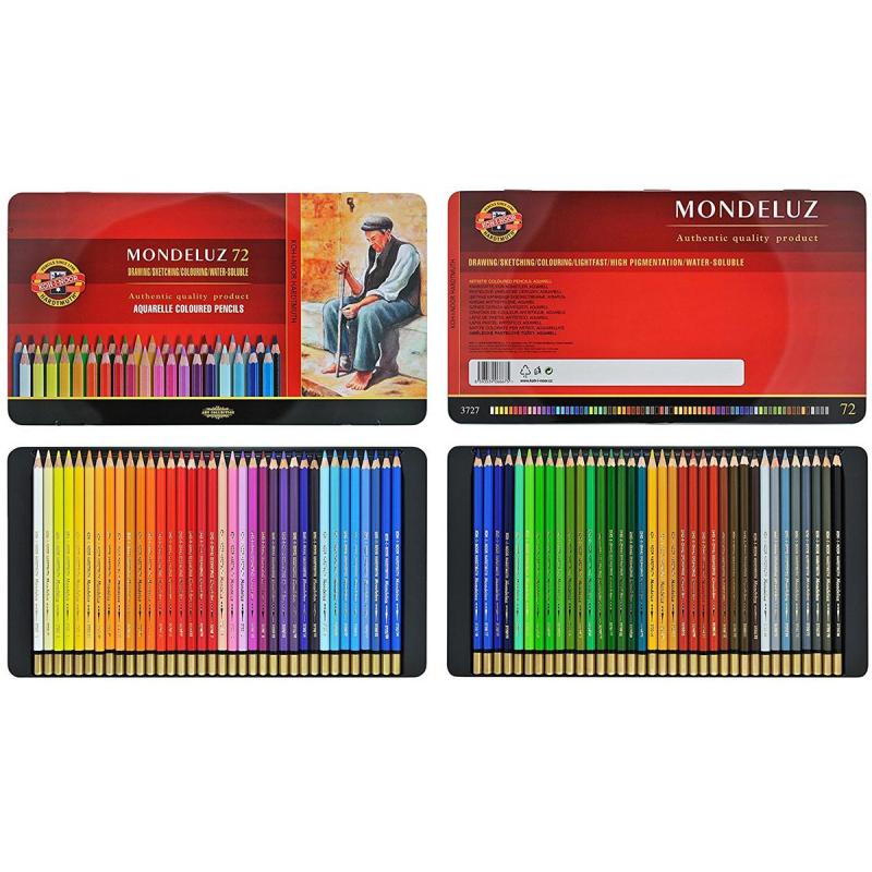 Карандаши акварельные цвет. KOH-I-NOOR MonduluzOldMan 72цв/наб 3727072001PL