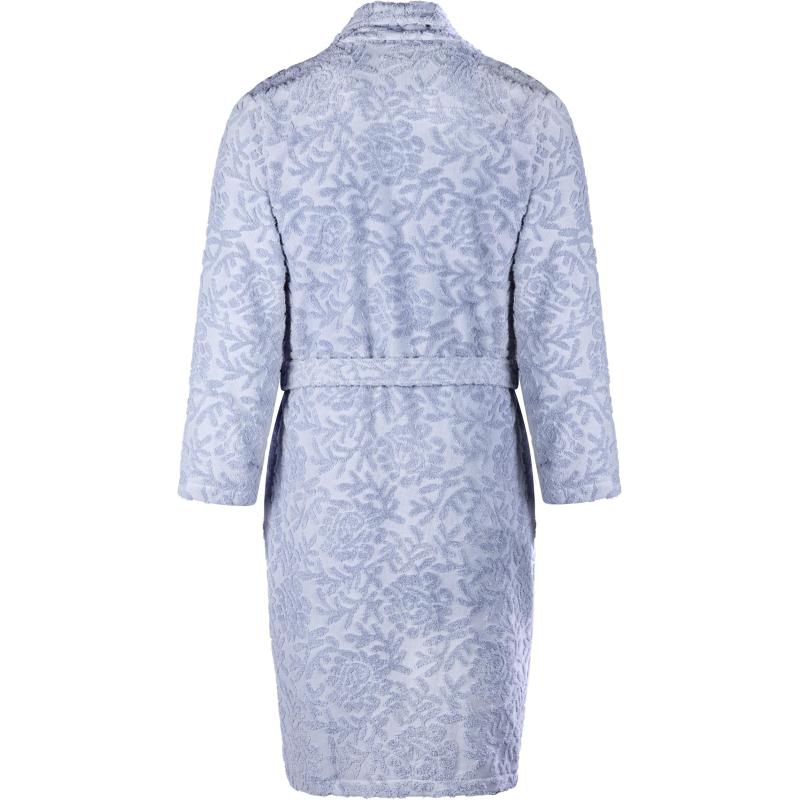 Халат  Махровый  ROESIA Шалевый Женский серый, L-XL, 300гр/м2