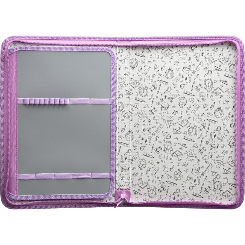 Папка для тетрадей  Комус Три Богатыря Любава,А4с рез,ткн,340х235х30,ПТ-Р4