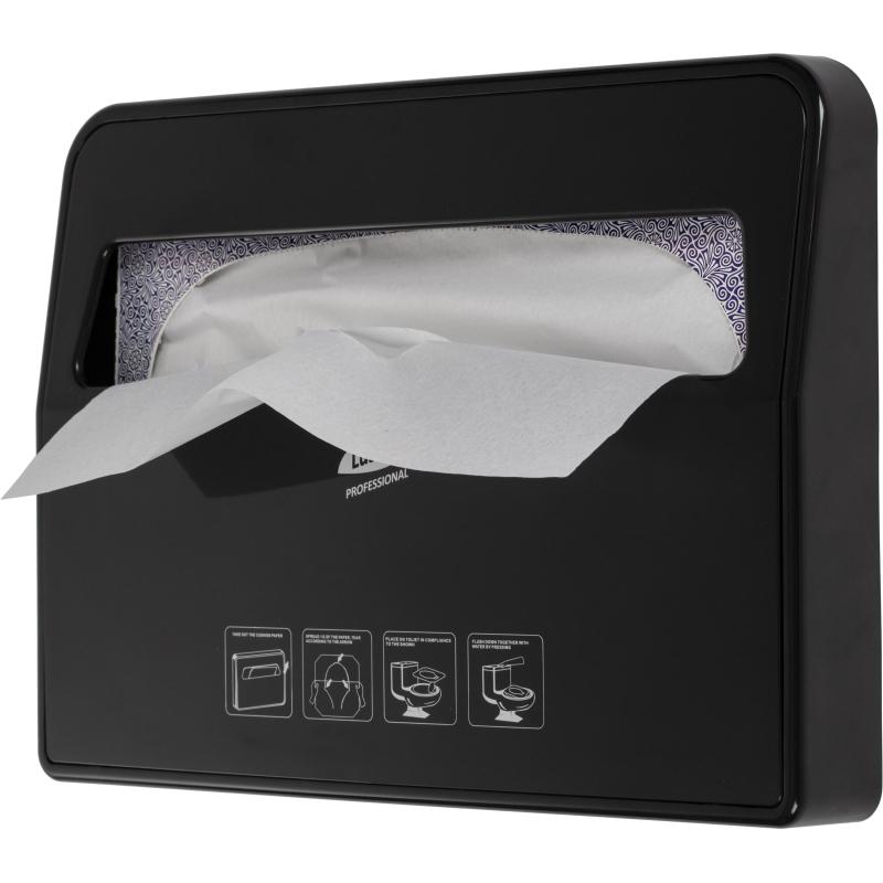 Диспенсер для покрытий на унитаз Luscan Prof Etalon черный VX781