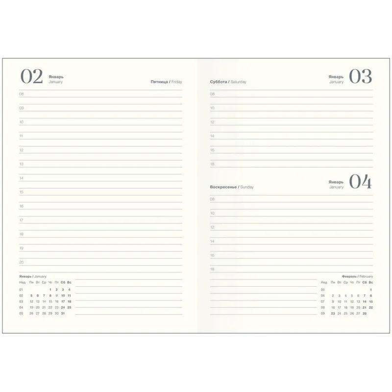 Ежедневник датированный 2026 IF 14х20см 176л, мягкий, Nightfall I1736/train