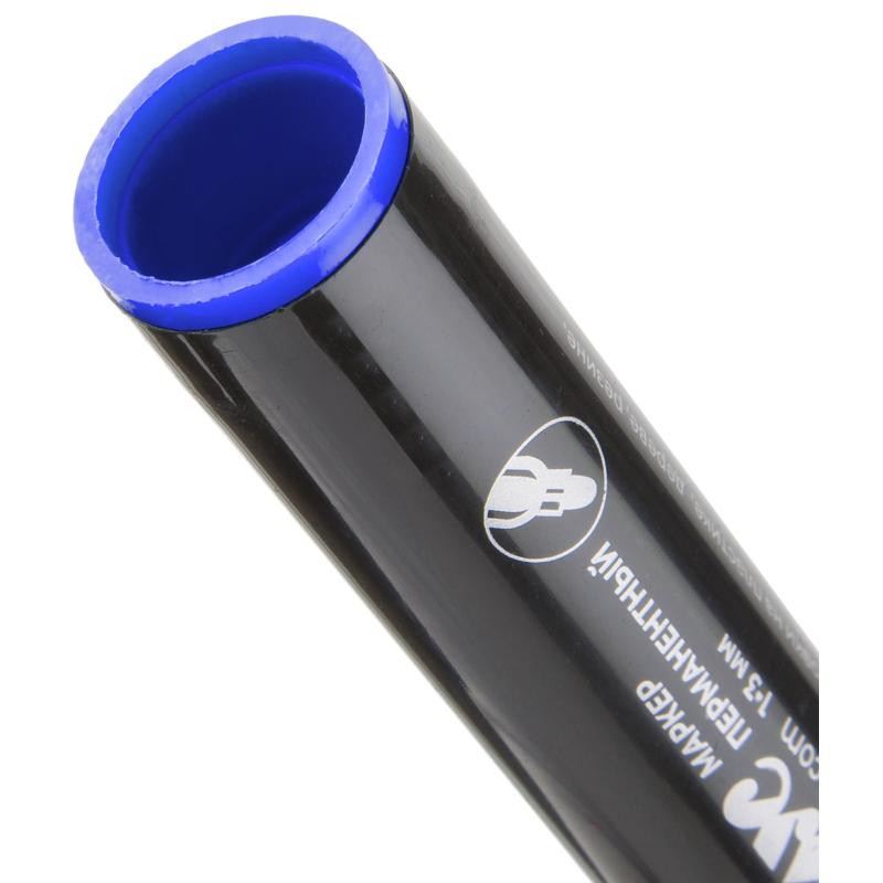 Маркер перманентный КОМУС синий 1-3мм кругл. наконечник