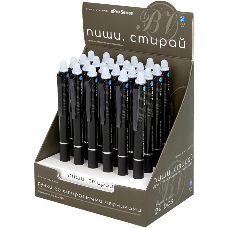 Ручка гелевая авт.со стир.черн. DeleteClick.xPro Nero 0,5мм,син 20-0320/11