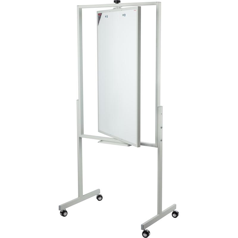 Флипчарт магнитно-маркерный Комус 70х100 двусторонний, на роликах