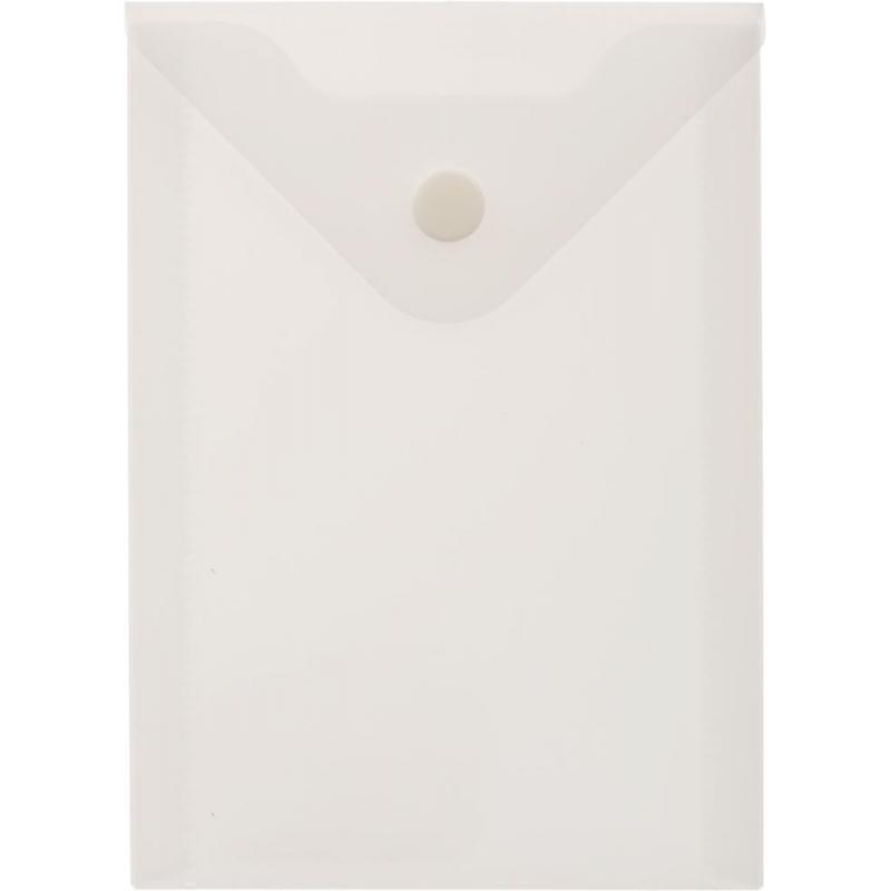 Папка-конверт на кнопке А6105x148мм, 180 мкм,Attache  ассорти, 10шт.уп