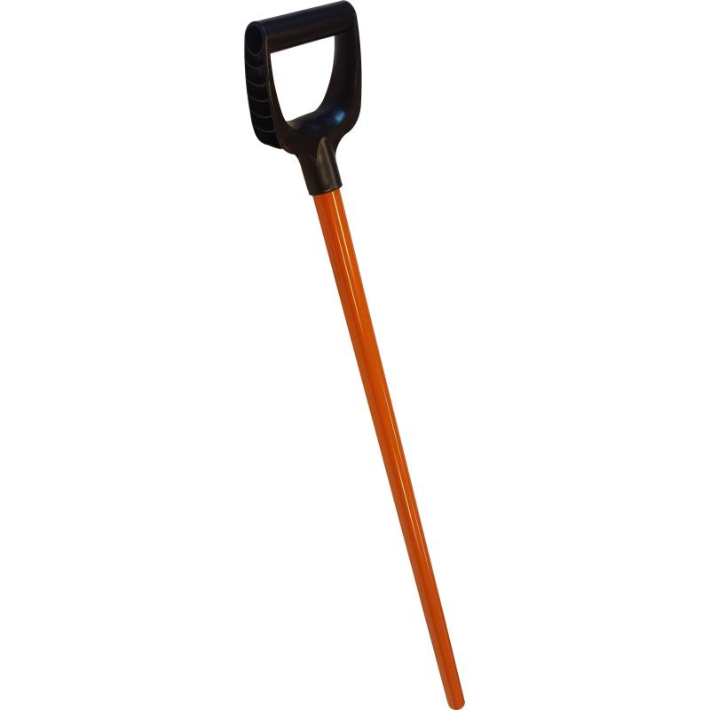 Черенок для инвентаря алюминий d32 мм 115 см с ручкой