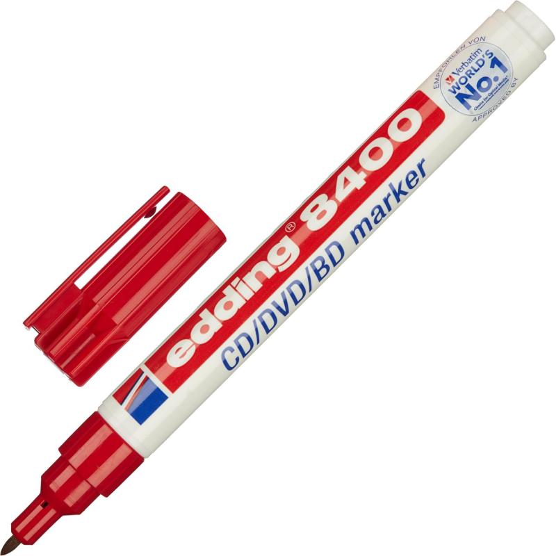 Набор маркеров для CD EDDING E-8400/4S 0,5-1 мм, 4 цвета