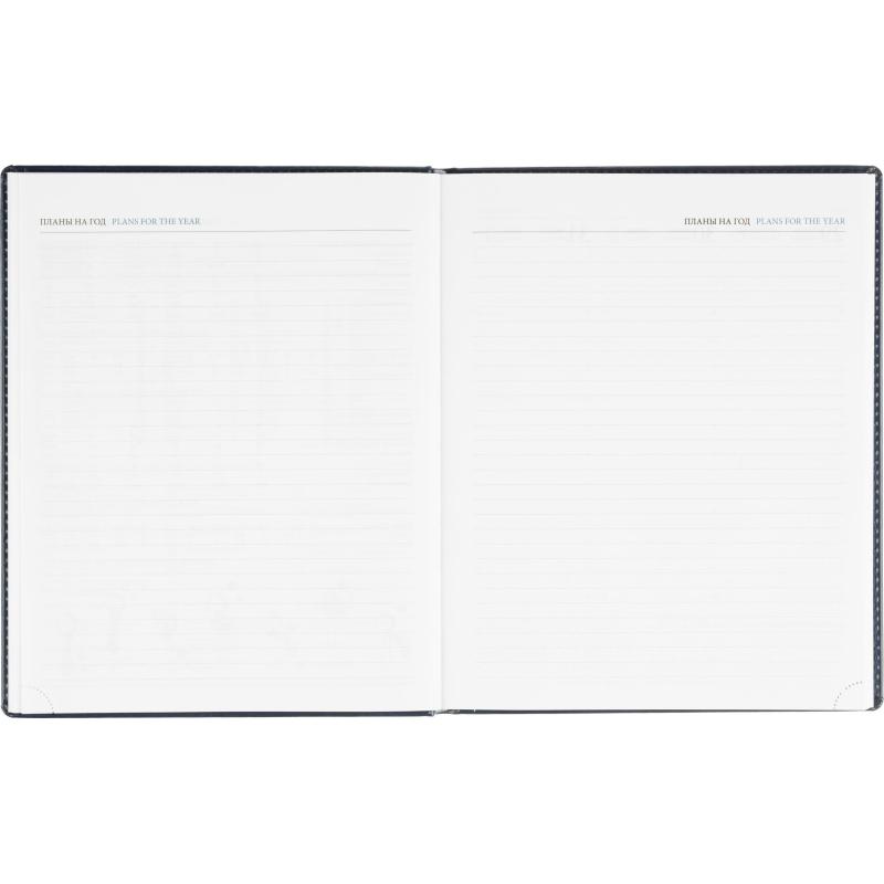 Еженедельник датированный 2026, синий,А4, 213х265 мм,160 стр,АТТАСНЕ Agenda