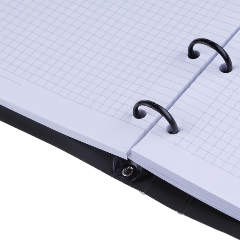 Тетрадь общая, BS, А5, 120л., клетка, кольца, Believe, черный N4761