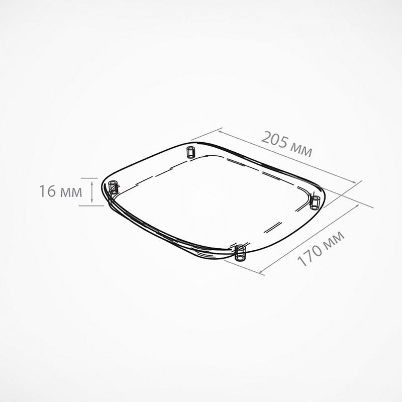 Монетница пластиковая прямоуг. 205x170 мм