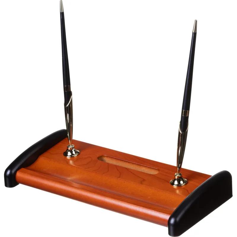 Набор настольный RS5M-3A на 5 предметов из МДФ, цвет: палисандровый/черный