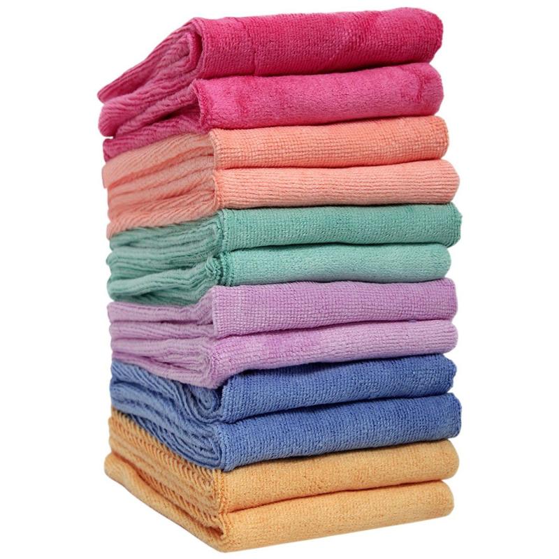 Салфетки из микрофибры набор 250 гр/м2,  30x45 см. (12 шт.) LIMROY LR-123