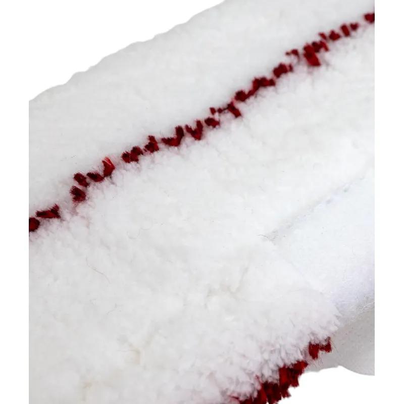 Насадка шубка для мытья окон A-VM 35см микрофибра липучка белая SB3917