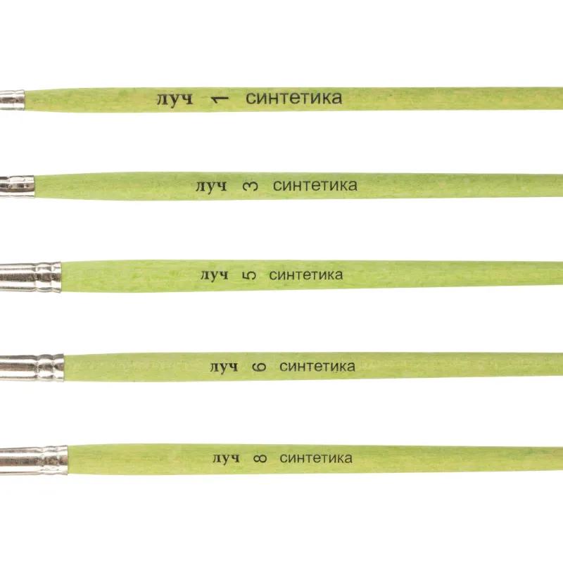 Набор кистей ZOO,5шт.СИНТЕТИКА(круглые№1,3,5;плоские№6,8)33С 2187-08