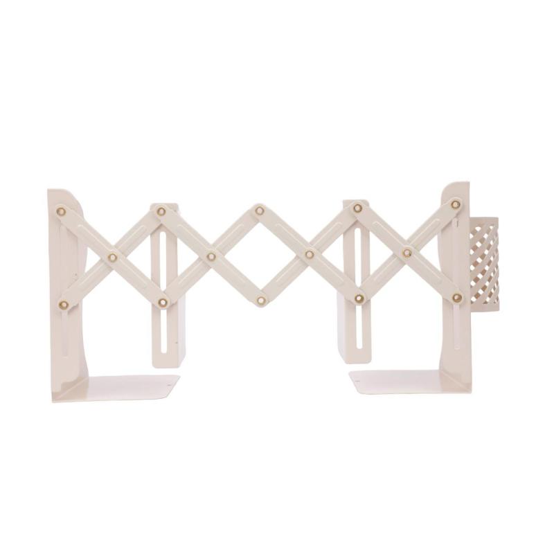 Подставка для книг и учебников раздвижная со стаканом, бежевая