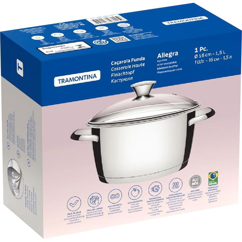 Кастрюля с крышкой Allegra 1,6 л