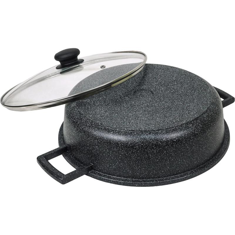 Жаровня 28см с крышкой Panairo Veranss