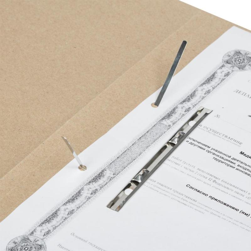 Скоросшиватель картон. ДЕЛО 190-210г/м2 немел, 100 шт/уп