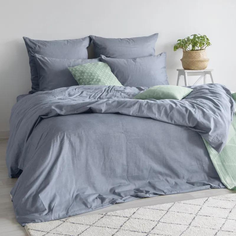 Наволочка 70х70 см, 2 шт/наб, меланж, 130г/м2, Indigo 776112