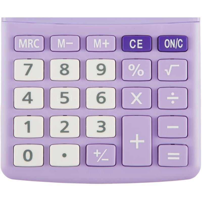 Калькулятор настольный КОМП Attache, AС-223P,8р,дв. пит, фиолет,134x107x34