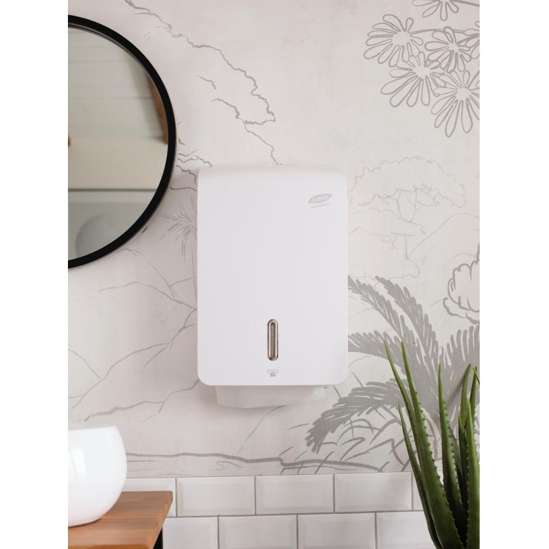 Диспенсер для полотенец лист Luscan Prof Etalon Z-слож maxi белый 151061