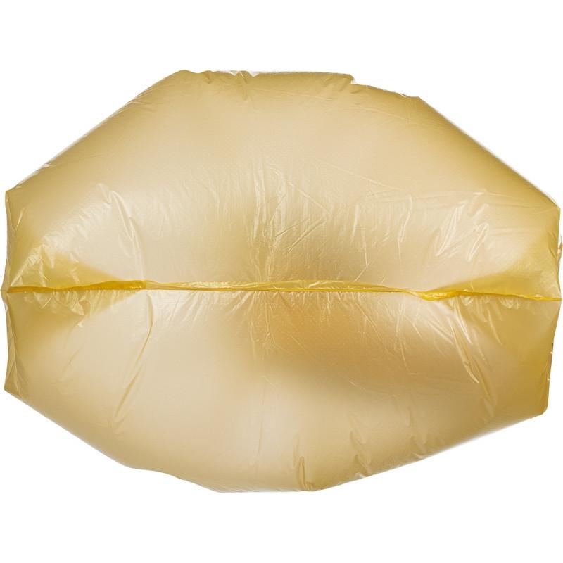 Пакет-майка ПНД, 30+14x57см, желтый, 18 мкм, 100 шт./уп