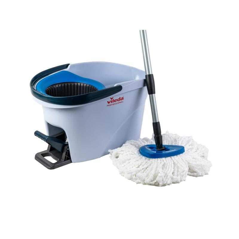 Комплект для уборки Vileda УльтраСпин Мини 158010 голубой стелескоп.ручкой