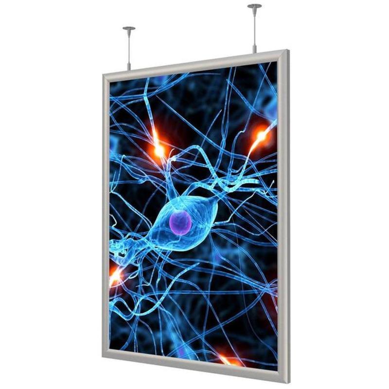 Панель световая Frame LED 2-стор тросы А1+ (624х871) раз.пл. 594х841