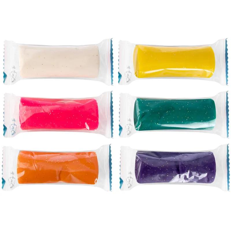 Набор для лепки детский 'Тесто-пластилин 6 цветов с блёстками' TA1091