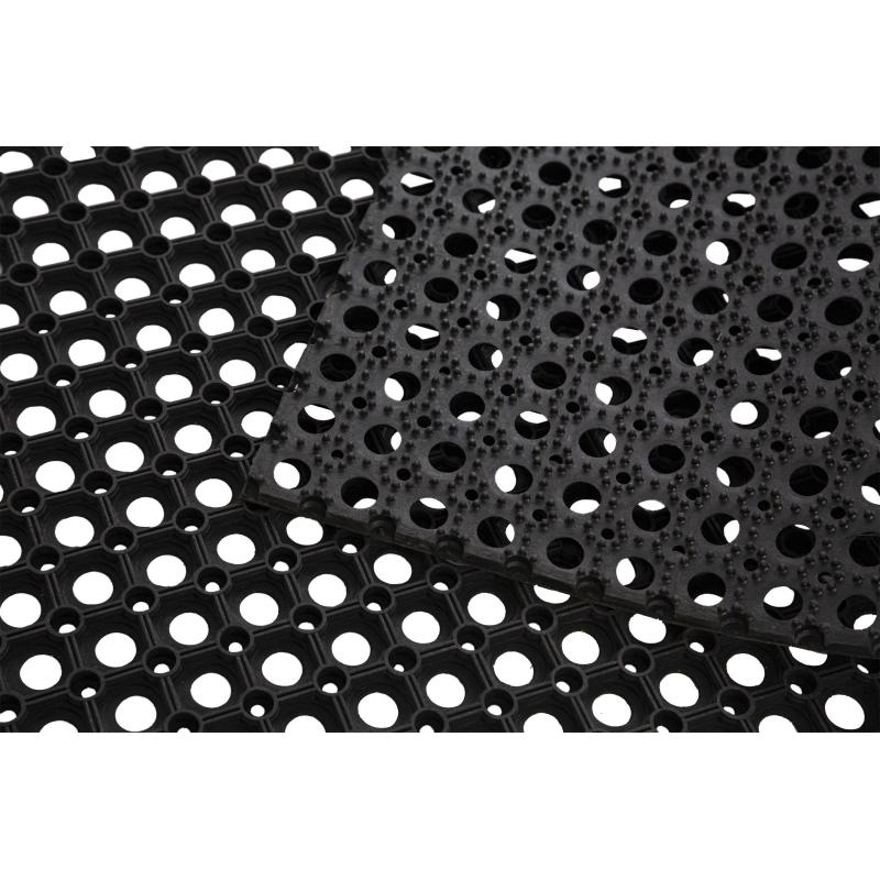 Коврик входной резиновый Luscan Professional 80x120х1,6 см черный