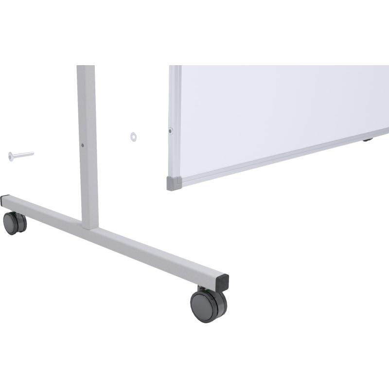 Доска магнитно-маркерная Attache Mobile 100x180 см,  лак, на роликах
