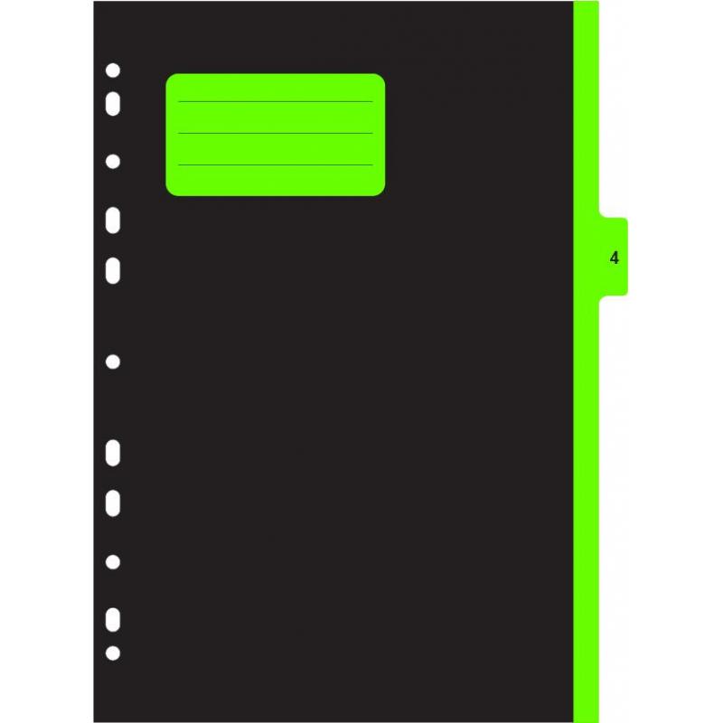 Разделитель листов с индексами Attache , А4,цифровой 1-12 , картон