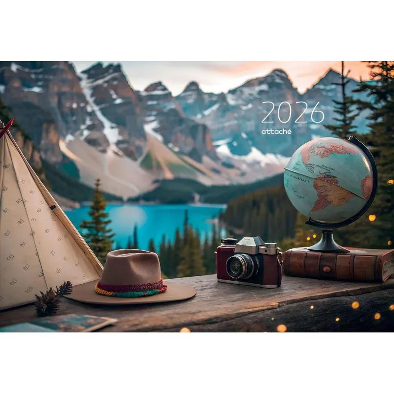 Календарь настенный 3-х блочный 2026 Attache Премиум,Путешествия,330х705,80