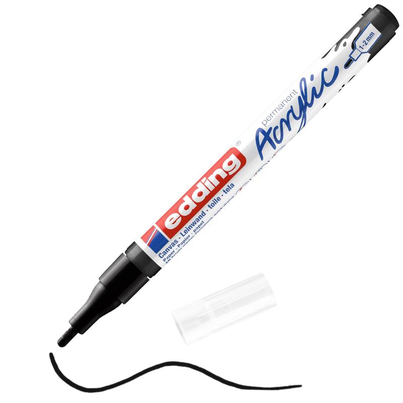 Набор акриловых маркеров Edding Start easy set 12 шт. + набор открыток