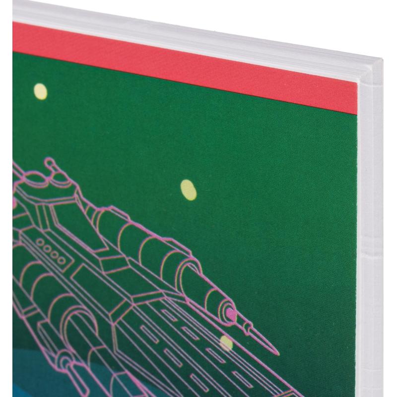 Альбом для рисования Комус Класс Star Way, А4, 40 листов, скрепка, в асс