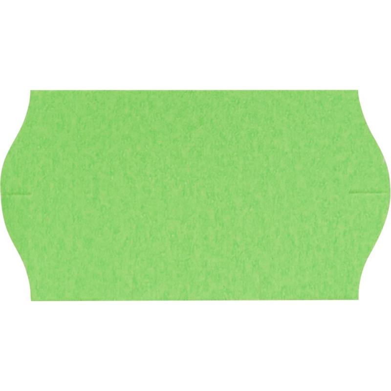 Этикет-лента Эконом 22х12 зел волна 1000шт/рул 10рул/уп