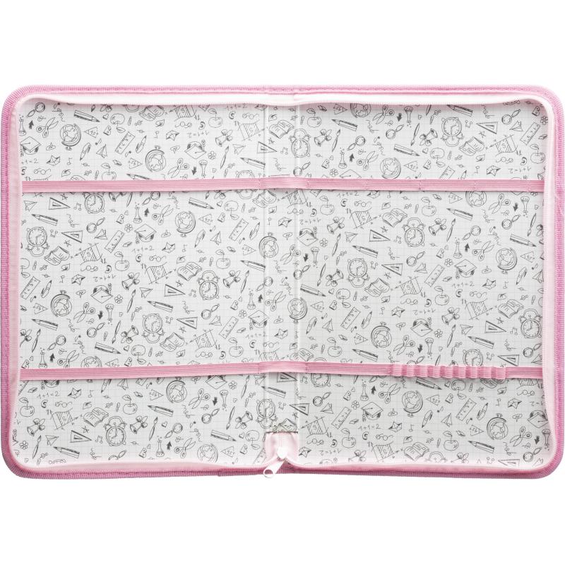 Папка для труда Комус Класс Аксолотль,А4,резинк,ткань/лам,340х235х30,ПТ-Р4