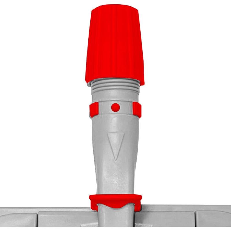 Держатель МОПа универс/зажимы, пластик LuscanProf  40х11см, серый/красный