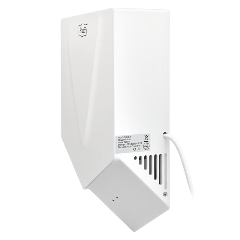 Сушилка для рук электрическая 1,2кВт белая высокоскоростная Puff-8802