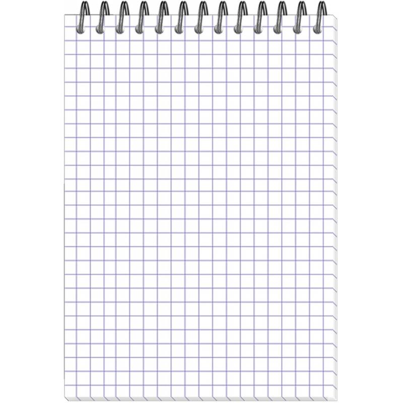 Блокнот А6,80л,кл,греб,карт.обл+УФ-лак Attache Selection FluidСеро-Голуб