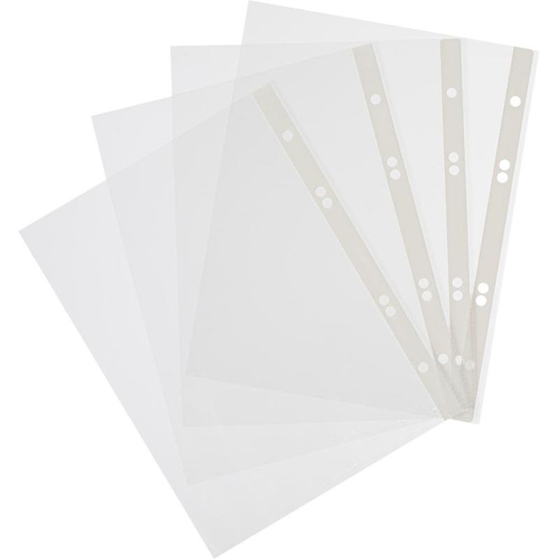 Файл-вкладыш А5 , 30 мкм 100шт./уп. с боков.перфор. Россия