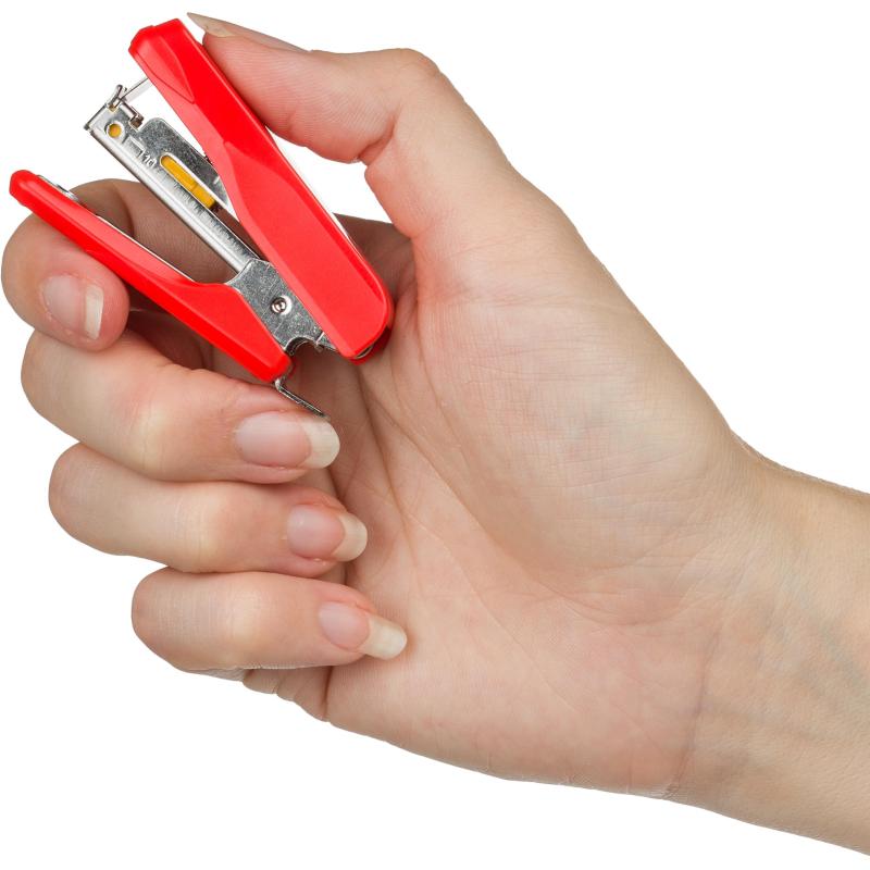 Степлер -мини Комус PSR1010 (№10) до 10 лист., пластик, красный