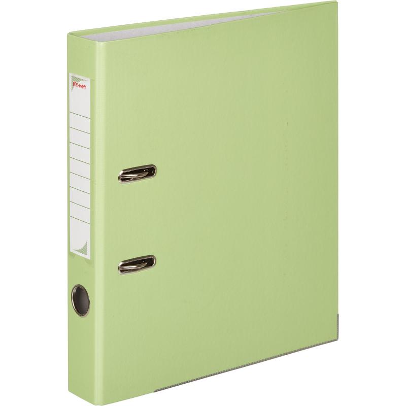 Папка-регистратор Комус Экономи 50мм персидский лайм,ПБП1,карм.кор.,мет.уг