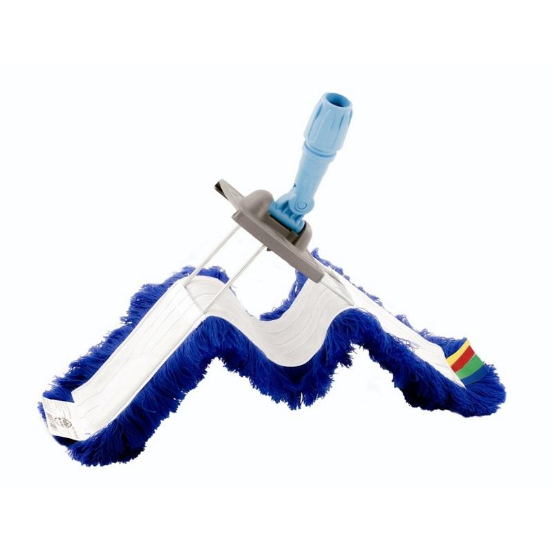 Держатель МОПа рамочный 100х10см т.серый/синий NT184