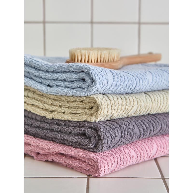 Полотенце махровое банное бордюр Жаккард 70х120 см ,500 г/м2, Пепел розы