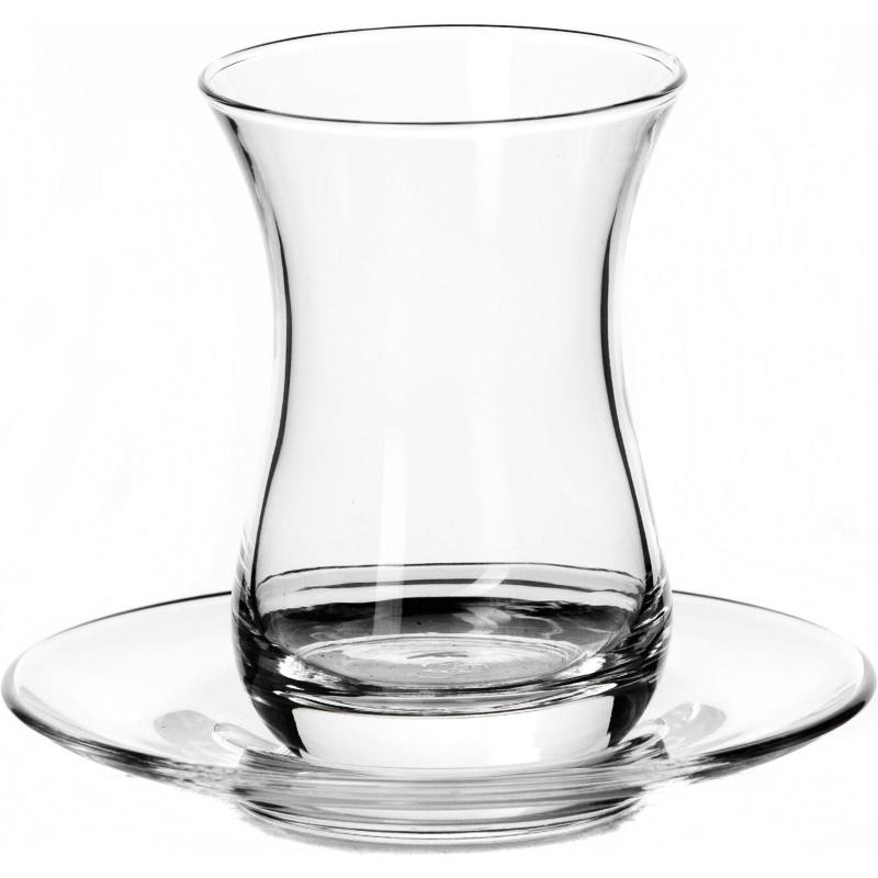 Набор чайный стакан с блюдцем 160 мл (ЧАЙ И КОФЕ) 6 персон