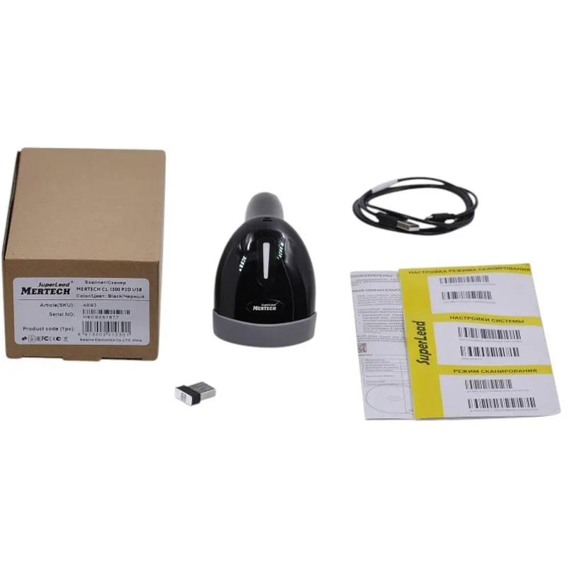 Сканер штрих кода MERTECH CL-1300 GS BLE Dongle P2D USB black